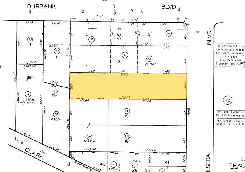 5567 Reseda Blvd, Tarzana, CA à vendre - Plan cadastral - Image 2 de 5