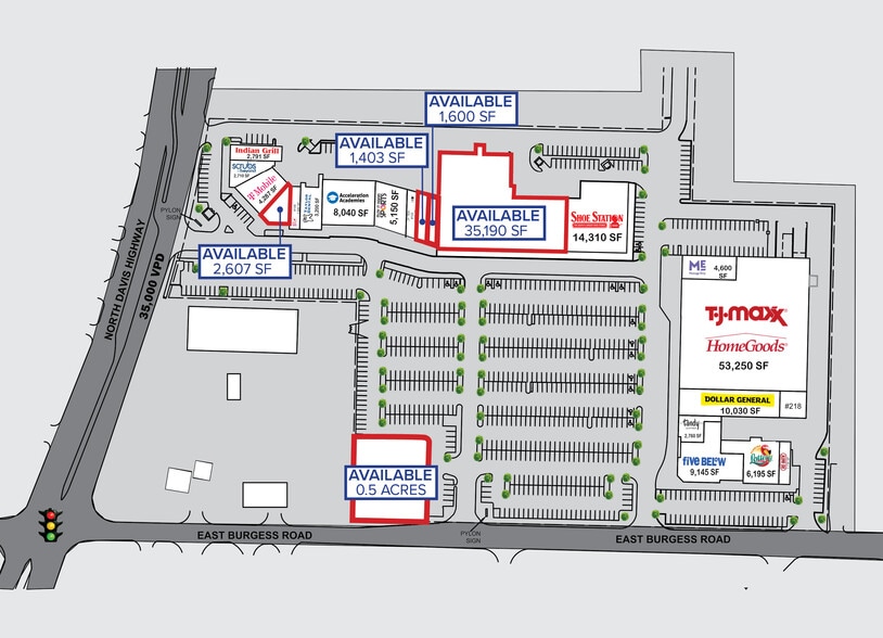 6601 N Davis Hwy, Pensacola, FL for lease - Site Plan - Image 2 of 11