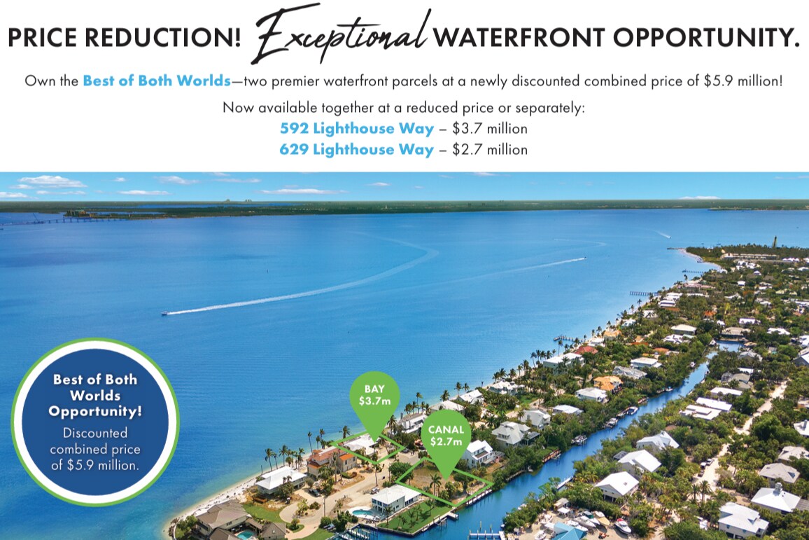 Sanibel Island, Two Lighthouse Way Lots portefeuille de 2 propriétés à vendre sur LoopNet.ca Aérien- Image 1 de 19