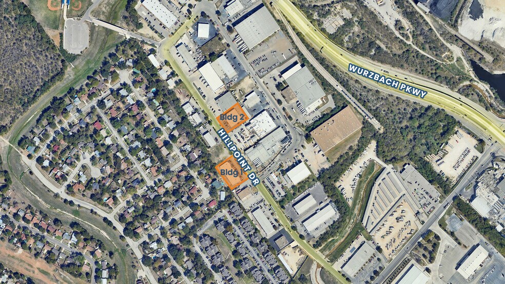 10800-10812 Hillpoint Dr, San Antonio, TX à louer - Aérien - Image 2 de 2