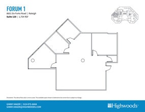8601 Six Forks Rd, Raleigh, NC for lease Floor Plan- Image 1 of 1