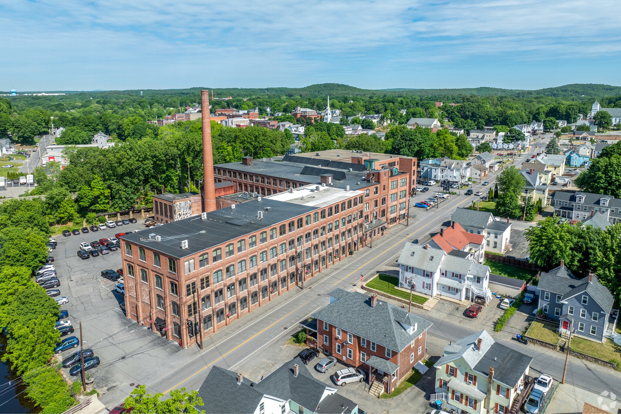 43 Broad St, Hudson, MA for lease Aerial- Image 1 of 16
