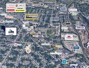 7440 Broadway Ave, Cleveland, OH - Aérien  Vue de la carte