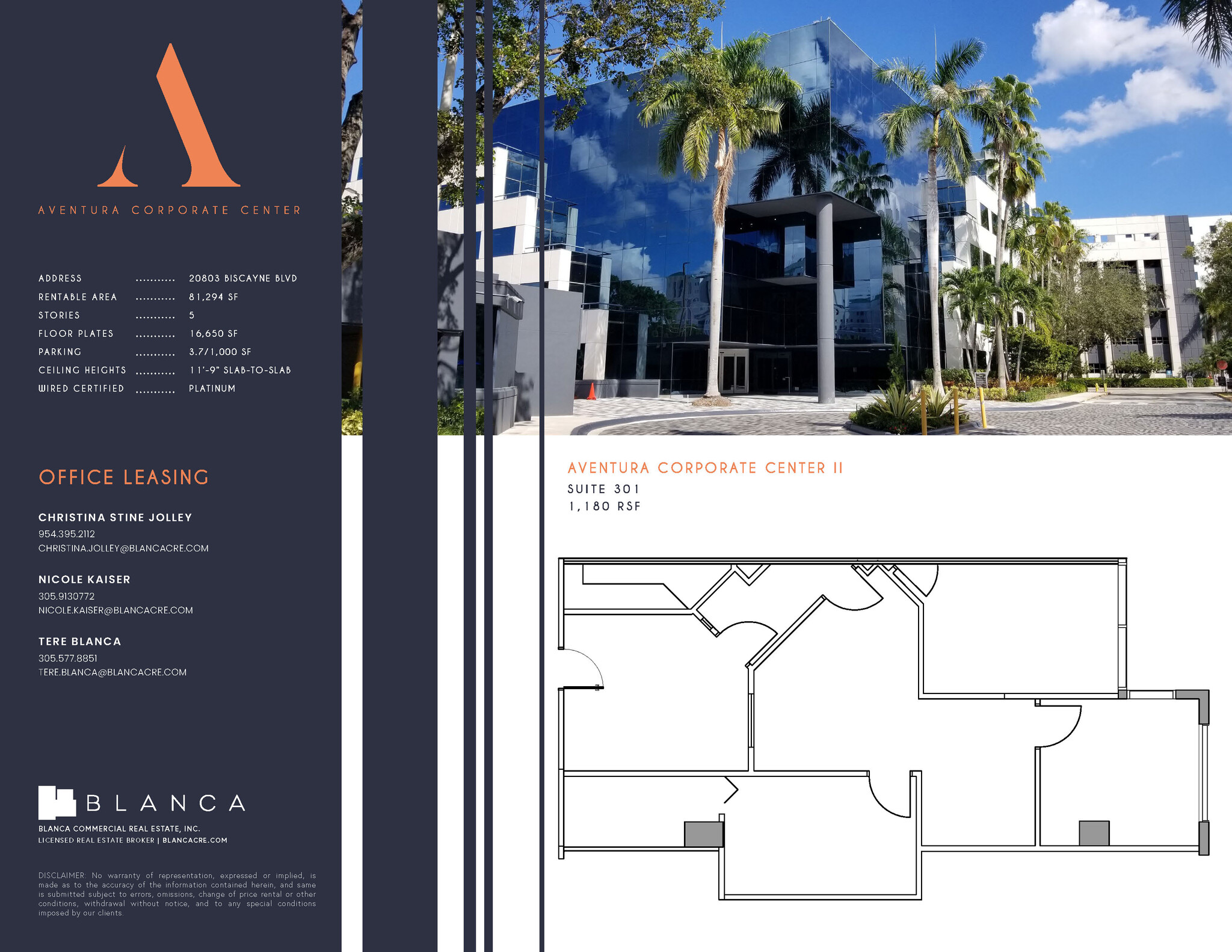 20801-20807 Biscayne Blvd, Aventura, FL à louer Plan d’étage- Image 1 de 1