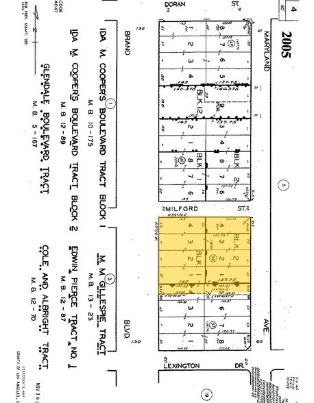 450 N Brand Blvd, Glendale, CA à louer - Plan cadastral - Image 2 de 2