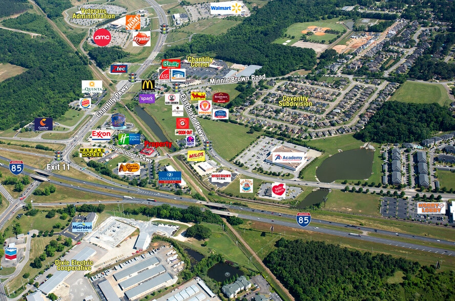 9182 Boyd Cooper Pky, Montgomery, AL for lease - Aerial - Image 3 of 4