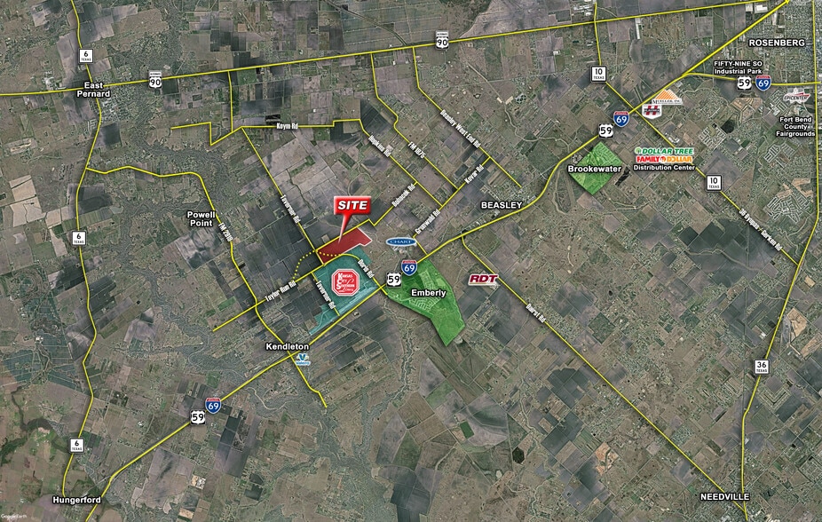 W Tavener Rd & Bohacek Rd, Beasley, TX for sale - Aerial - Image 2 of 2