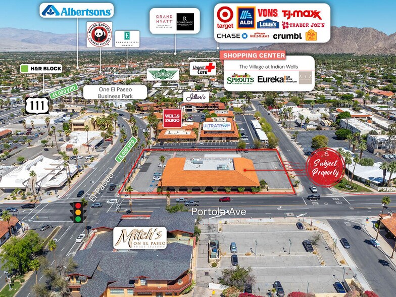 45300 Portola Ave, Palm Desert, CA à vendre - Aérien - Image 3 de 6