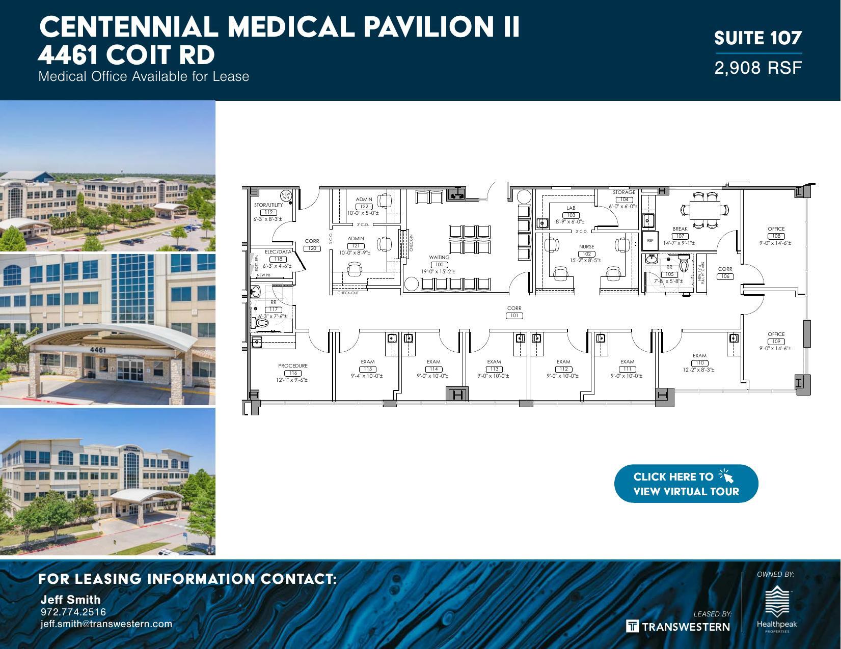4401 Coit Rd, Frisco, TX à louer Plan d’étage- Image 1 de 1