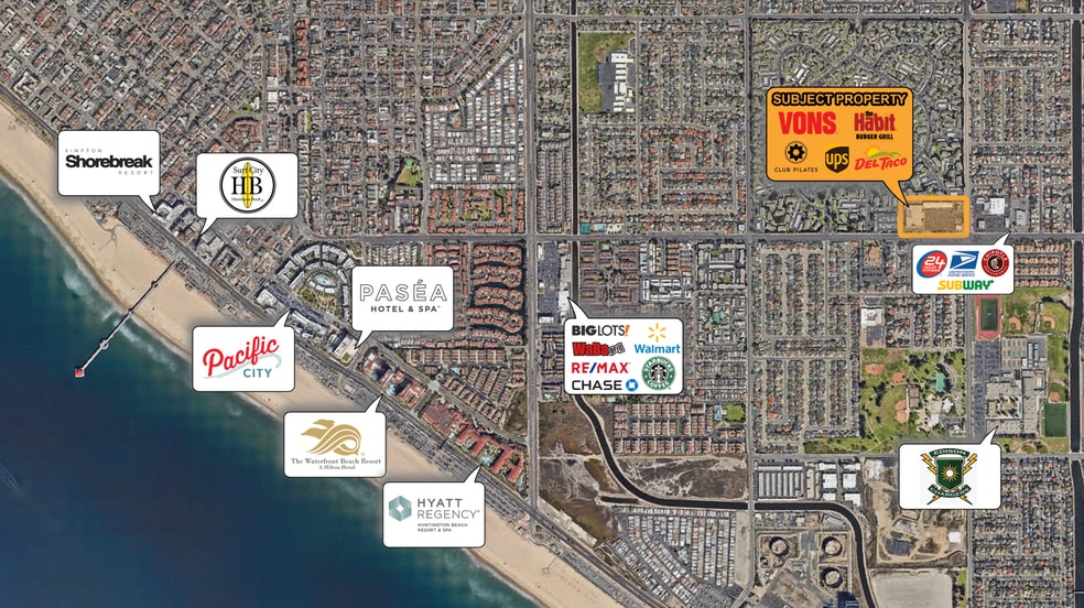 8871-8965 Atlanta Ave, Huntington Beach, CA for lease - Aerial - Image 3 of 3