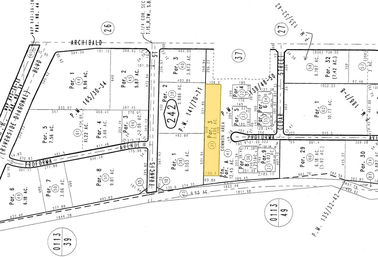 1900 S Proforma Ave, Ontario, CA for lease Plat Map- Image 1 of 7