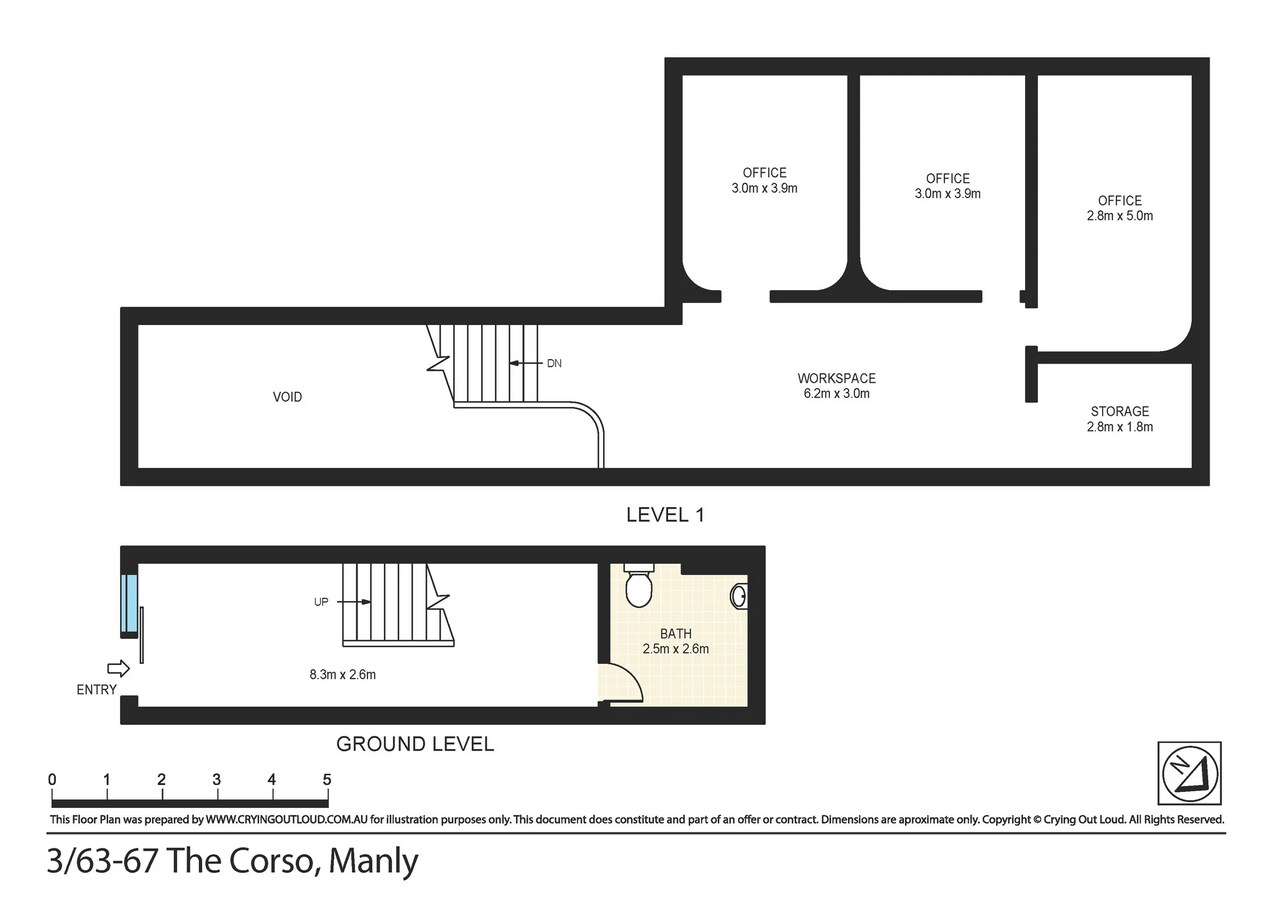 3/63-67 The Corso, Manly NSW 2095, Manly, NSW 2095 - Unit 3 -  - Floor Plan - Image 1 of 1
