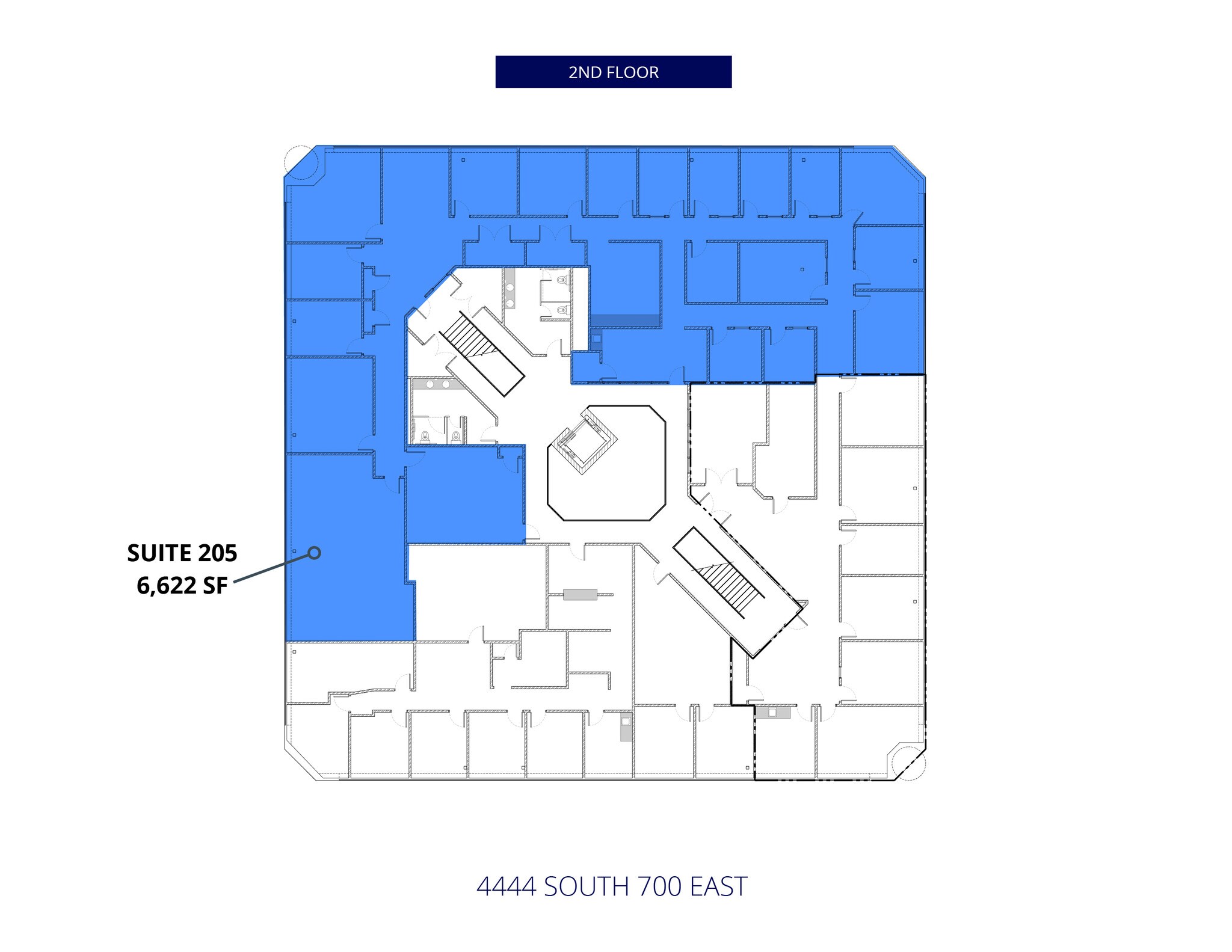4444 S 700 E, Salt Lake City, UT à louer Plan d’étage- Image 1 de 1