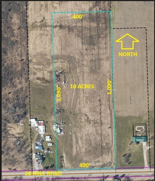 26 Mile Rd, Lenox, MI à vendre - Aérien - Image 1 de 1