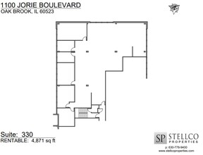 1100 Jorie Blvd, Oak Brook, IL à louer Plan d  tage- Image 1 de 1