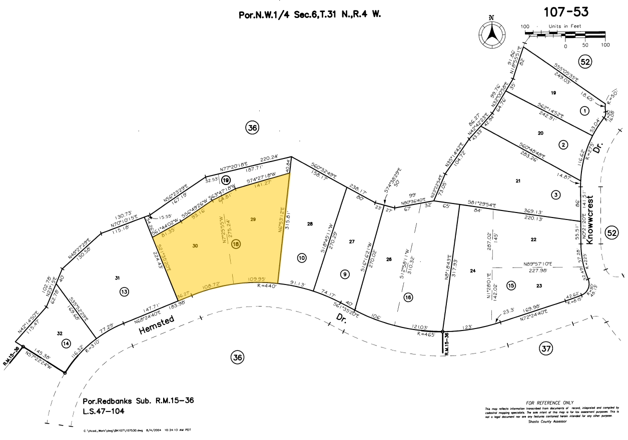 250 Hemsted Dr, Redding, CA à vendre Plan cadastral- Image 1 de 1