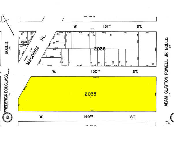 226 W 150th St, New York, NY à vendre - Plan cadastral - Image 1 de 1