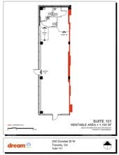 250 Dundas St W, Toronto, ON for lease Floor Plan- Image 1 of 1