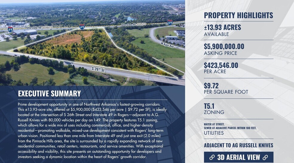 S 26th Street, Rogers, AR à vendre - Photo du bâtiment - Image 2 de 9