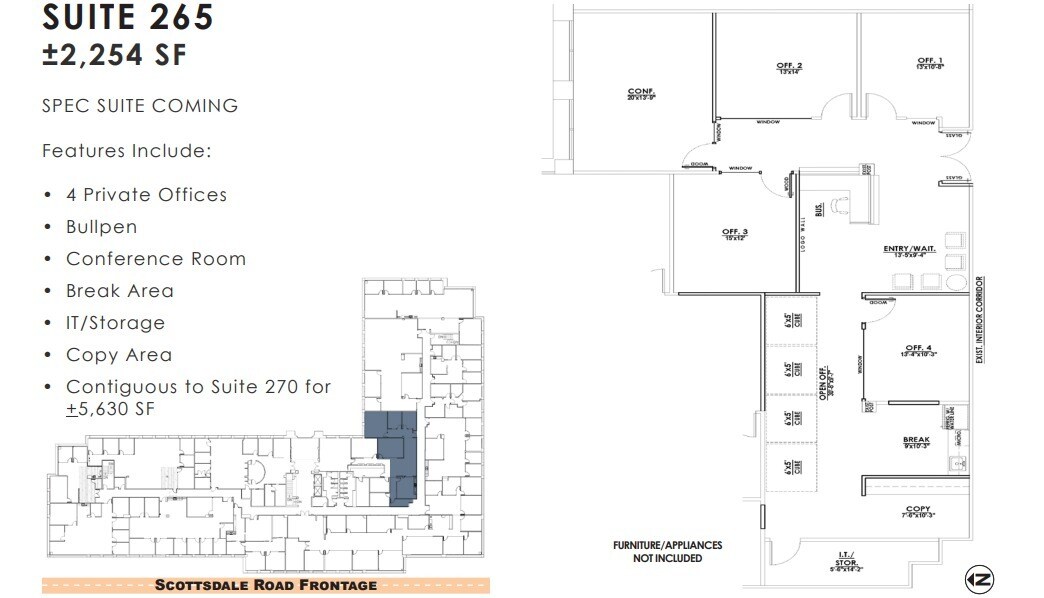 11333 N Scottsdale Rd, Scottsdale, AZ for lease Floor Plan- Image 1 of 1