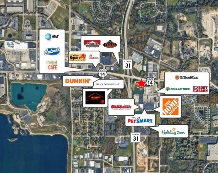 4419 US-14 Hwy, Crystal Lake, IL à vendre - Photo du bâtiment - Image 2 de 2