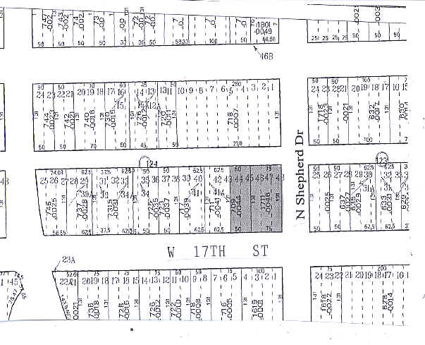 1707-1711 N Shepherd Dr, Houston, TX for sale - Plat Map - Image 3 of 3