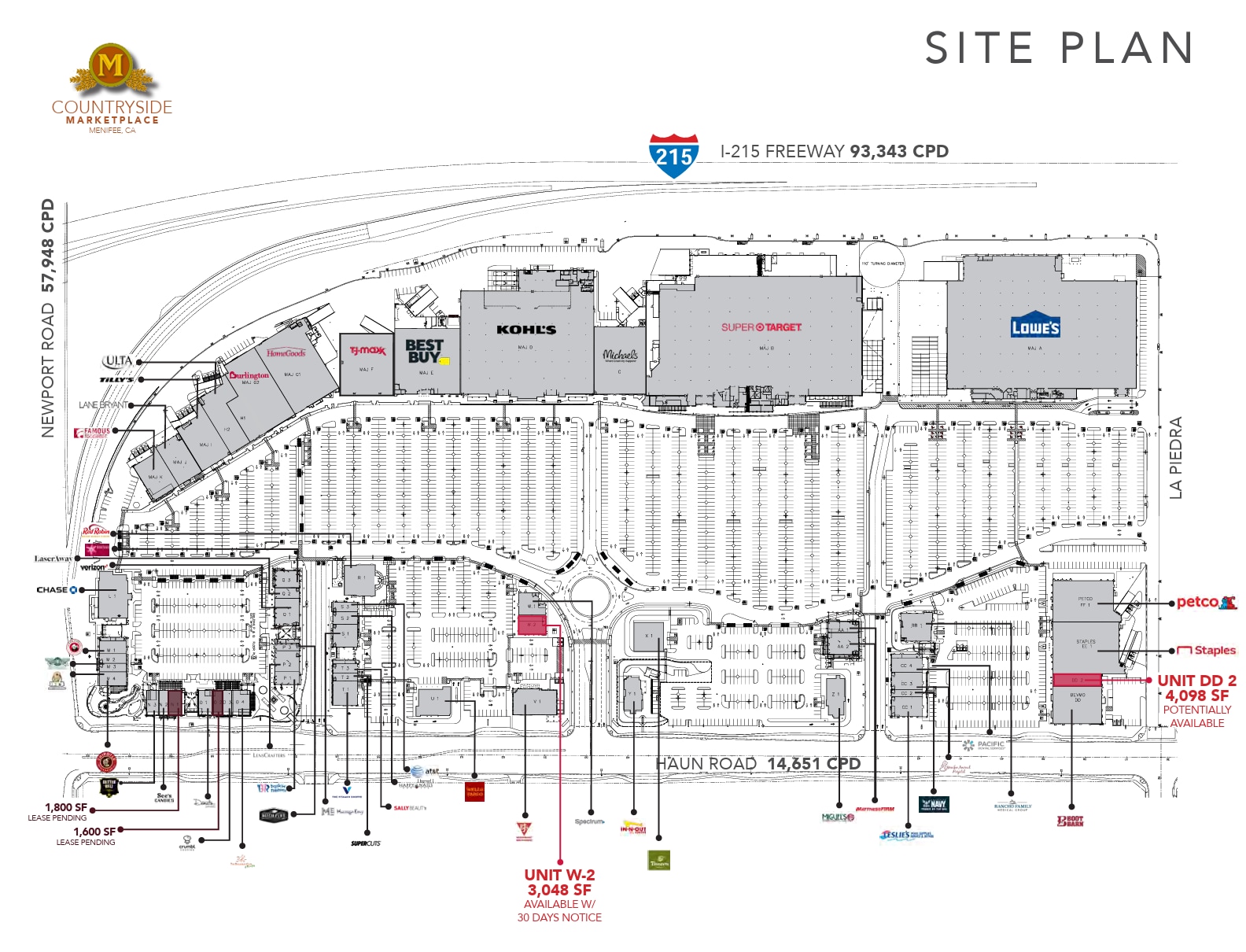 30098-30472 Haun Rd, Menifee, CA for lease Site Plan- Image 1 of 1