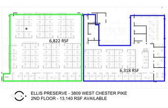 3809 West Chester Pike, Newtown Square, PA à louer Plan de site- Image 1 de 1