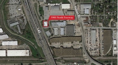 3890 North Fwy, Houston, TX - AERIAL  map view