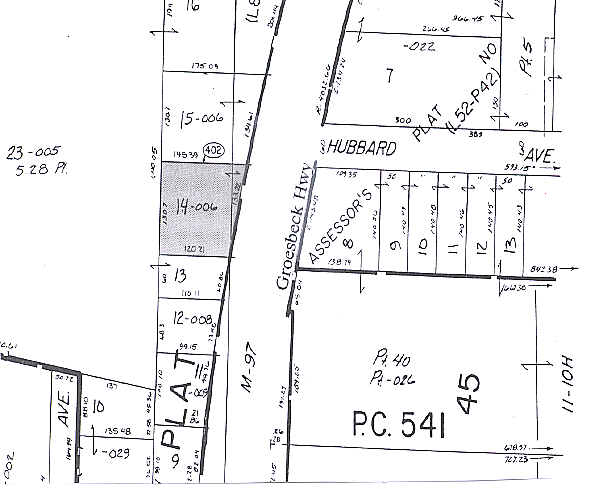 127 N Groesbeck Hwy, Mount Clemens, MI for sale - Plat Map - Image 2 of 5