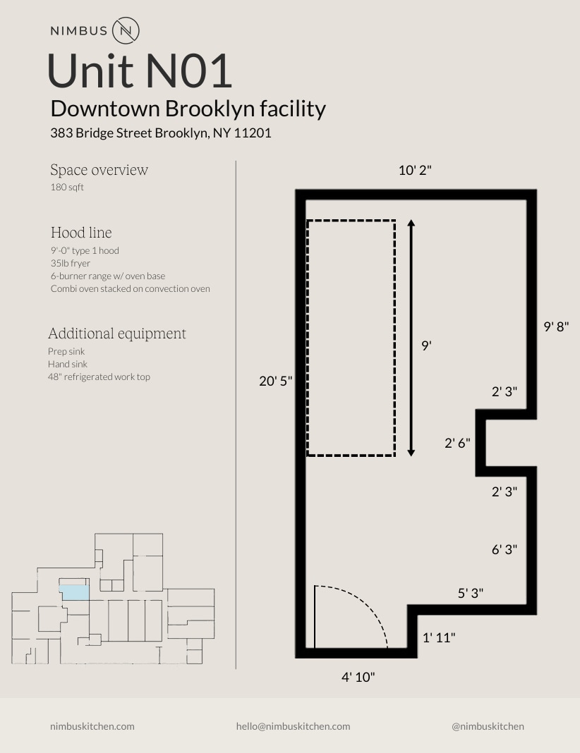 383 Bridge St, Brooklyn, NY à louer Plan d’étage- Image 1 de 1