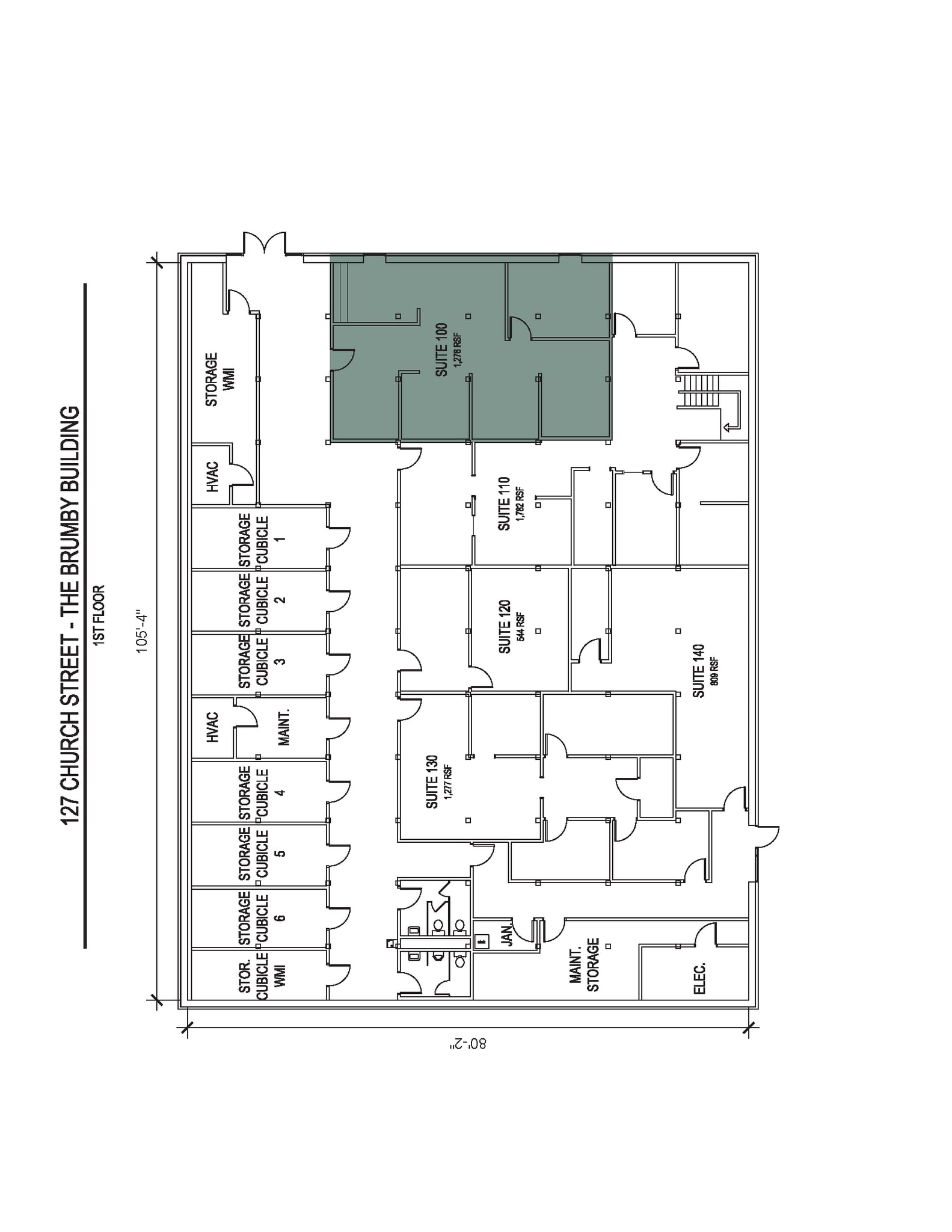 113 Church St, Marietta, GA à louer Plan d’étage- Image 1 de 1