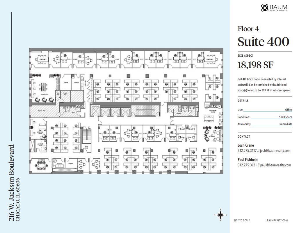 216 W Jackson Blvd, Chicago, IL for lease Floor Plan- Image 1 of 1