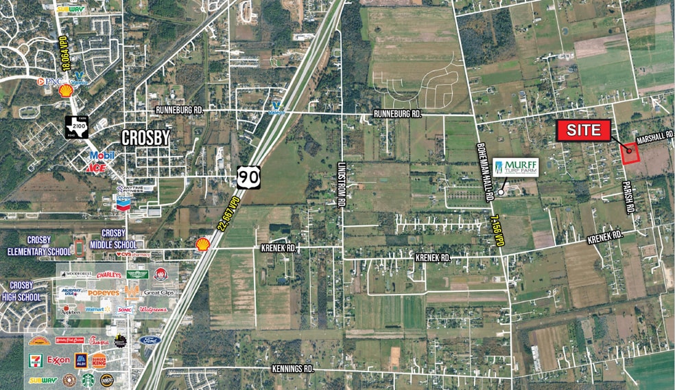 SEC Marshall Rd & Parish Rd, Crosby, TX à vendre - Photo du bâtiment - Image 2 de 2
