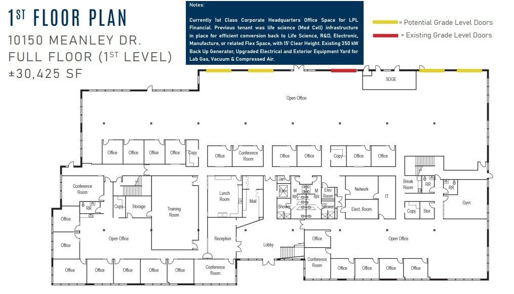 10150 Meanley Dr, San Diego, CA for lease Floor Plan- Image 1 of 1