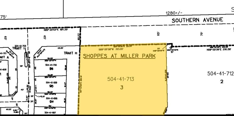 W Southern & Miller Rd, Buckeye, AZ for sale - Plat Map - Image 3 of 3