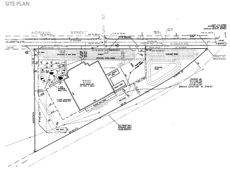 1720 Norman St, Saginaw, MI for sale - Site Plan - Image 2 of 4