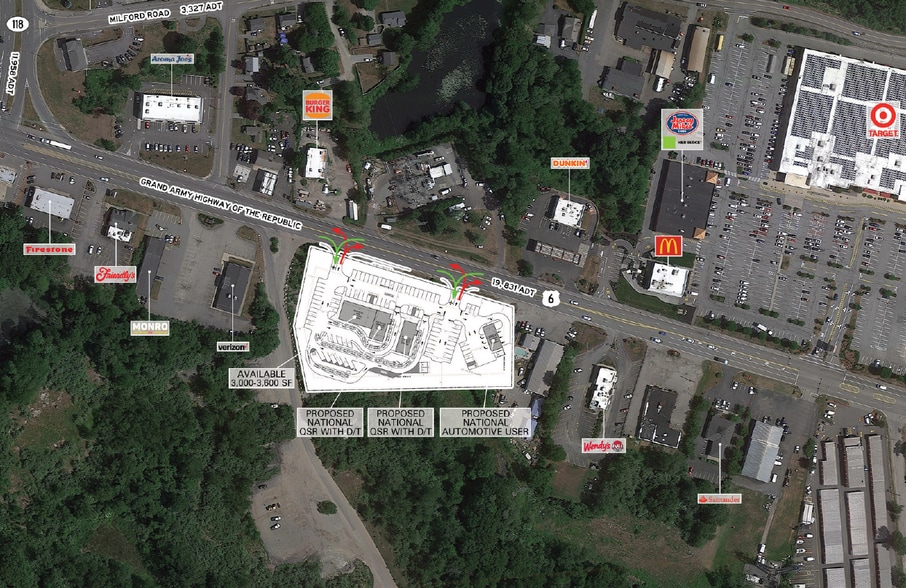 718 GAR Hwy, Swansea, MA for lease - Aerial - Image 2 of 2
