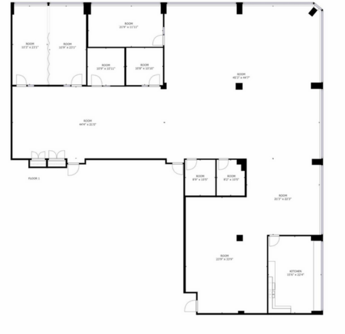 6299 Airport Rd, Mississauga, ON à louer Plan d’étage- Image 1 de 1