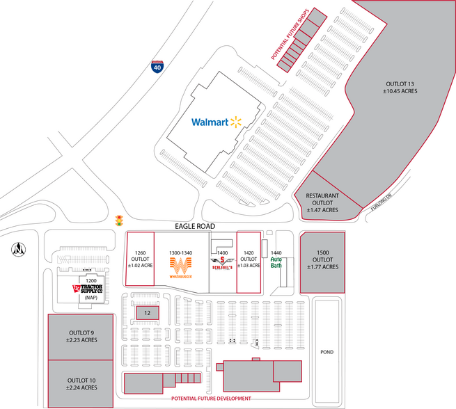 1300 E Eagle Rd, Weatherford, OK à louer - Plan de site - Image 2 de 4