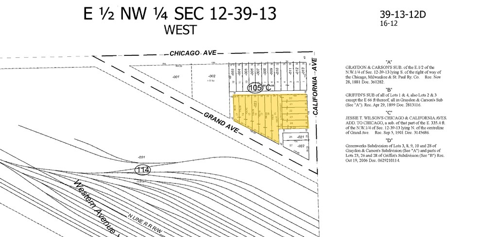 738 N California Ave, Chicago, IL à vendre - Plan cadastral - Image 1 de 1