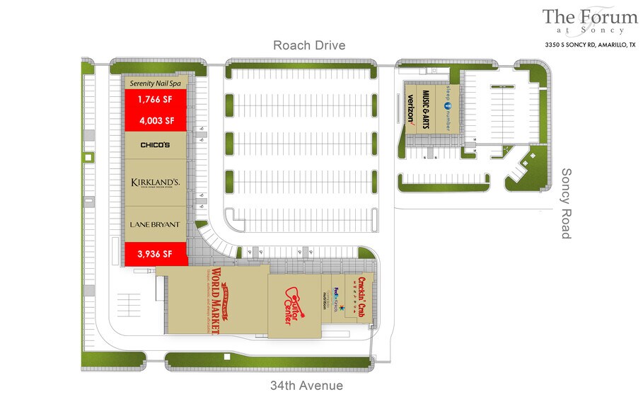 3350 S Soncy Rd, Amarillo, TX à louer - Plan de site - Image 2 de 14
