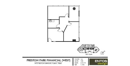 4975 Preston Park Blvd, Plano, TX à louer Plan d’étage- Image 1 de 1