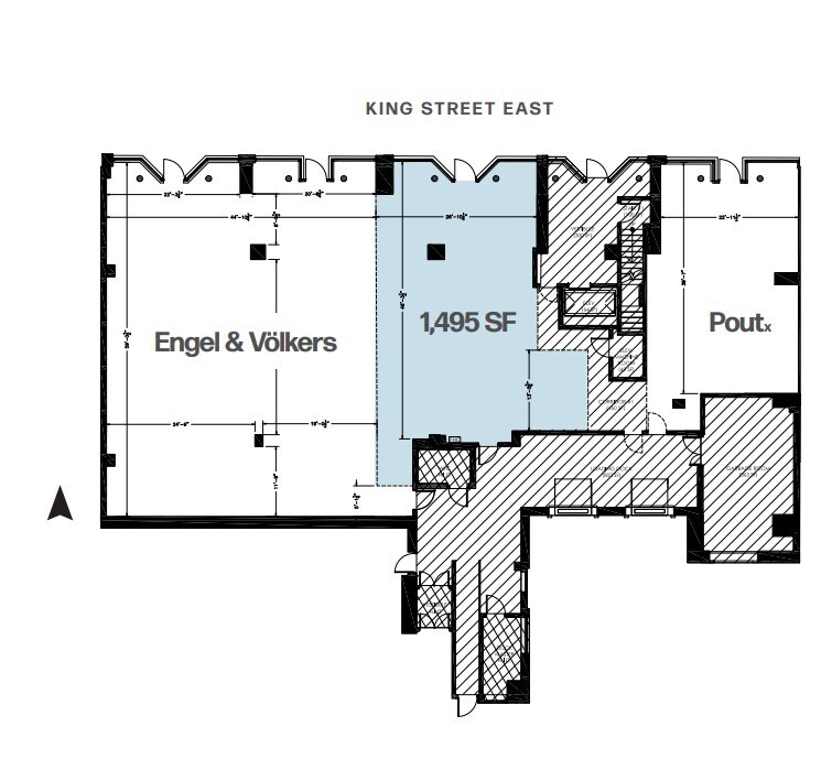 79-81 King St E, Toronto, ON à louer Plan d’étage- Image 1 de 3