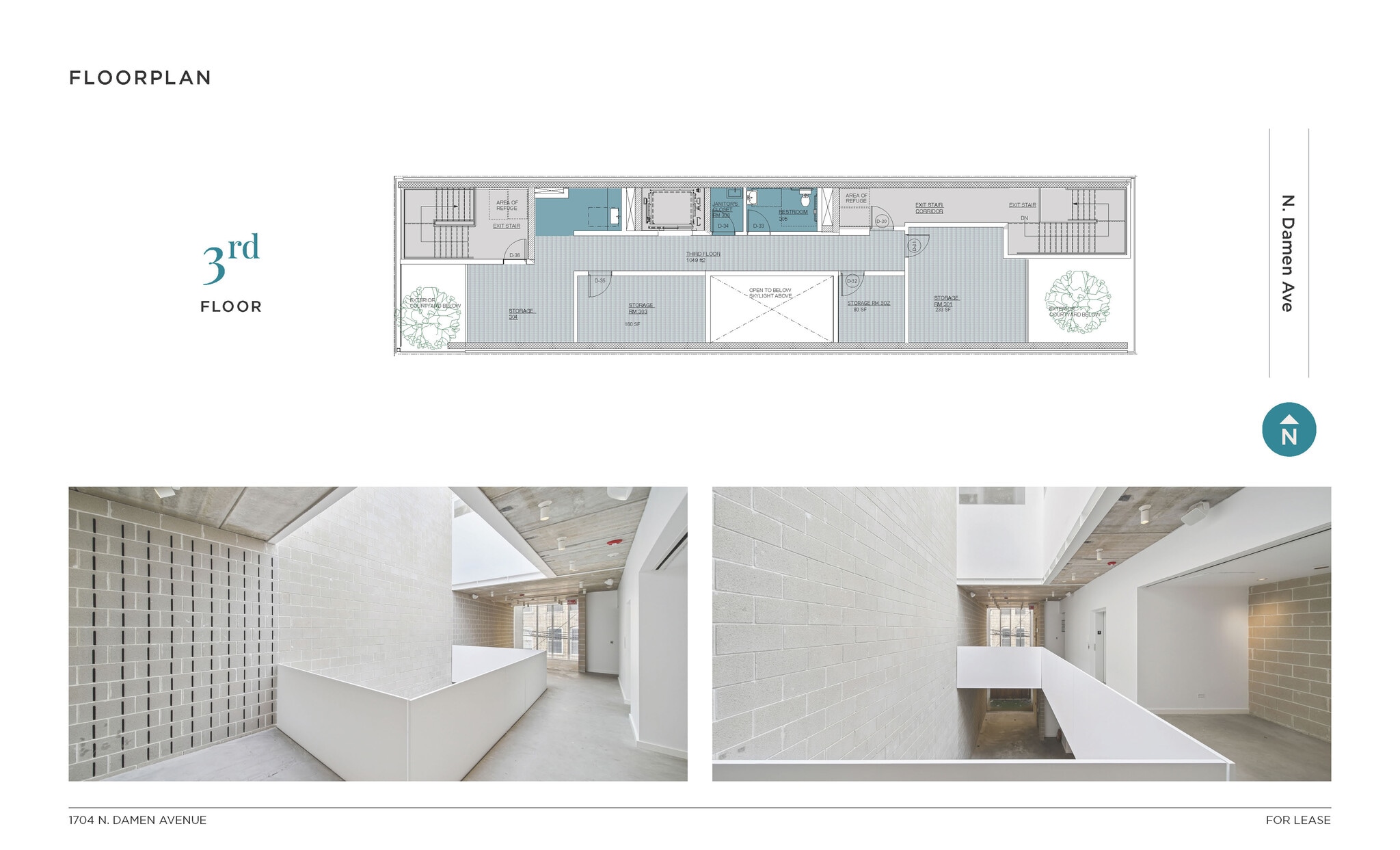 1704 N Damen Ave, Chicago, IL for lease Floor Plan- Image 1 of 1