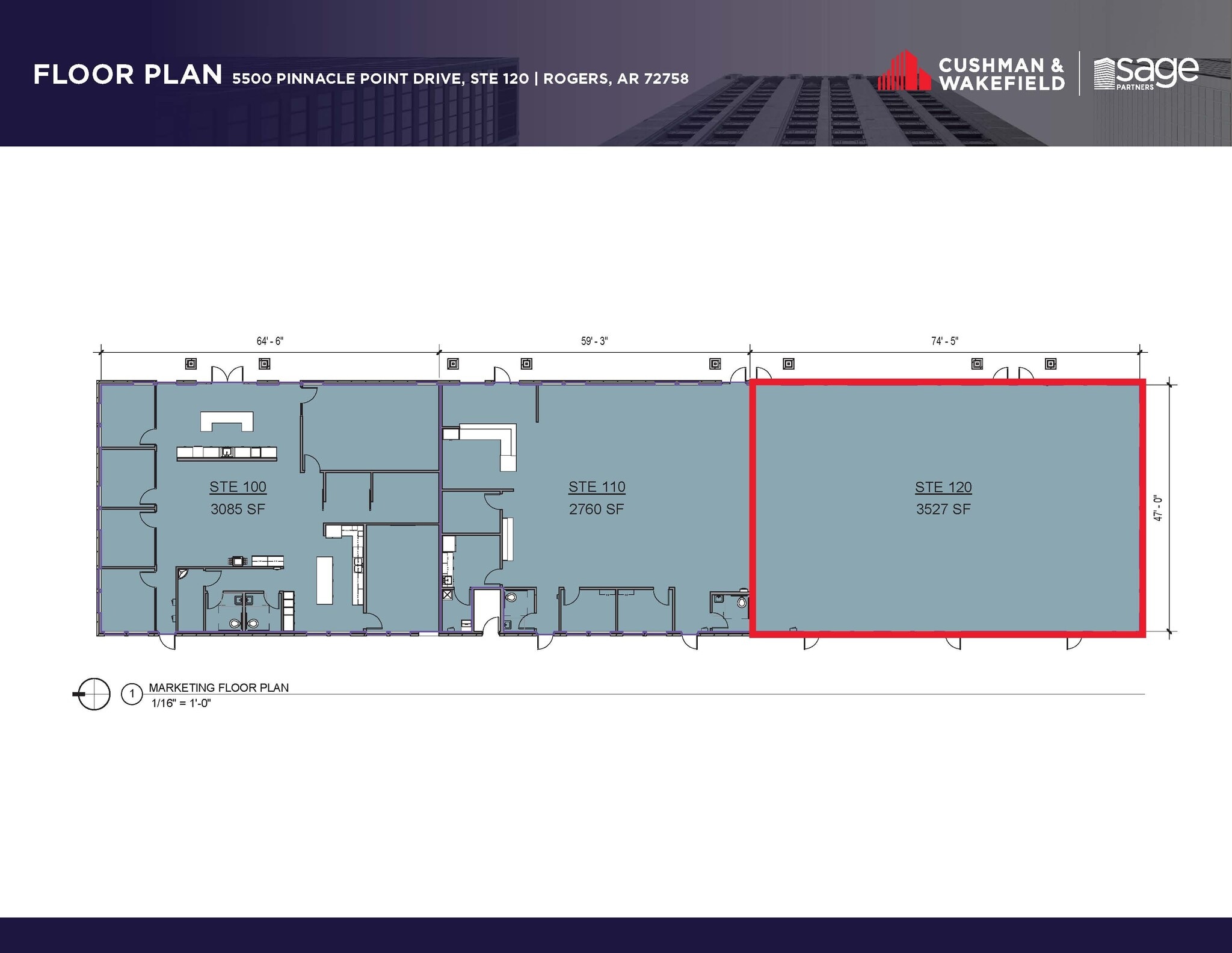 5500 Pinnacle Point Dr, Rogers, AR à louer Plan d’étage- Image 1 de 1