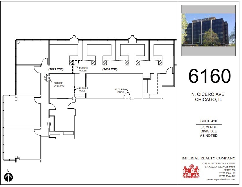 6160 N Cicero Ave, Chicago, IL à louer Plan d  tage- Image 1 de 11