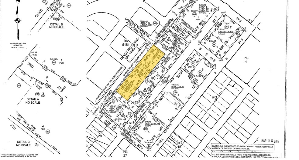 300 S Grand Ave, Los Angeles, CA à louer - Plan cadastral - Image 2 de 14