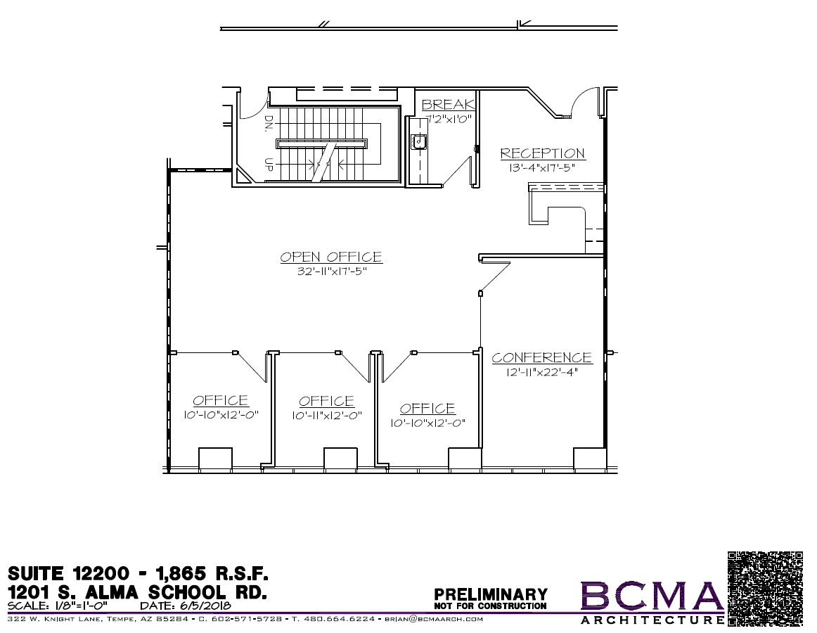 1201 S Alma School Rd, Mesa, AZ à louer Plan d’étage- Image 1 de 1