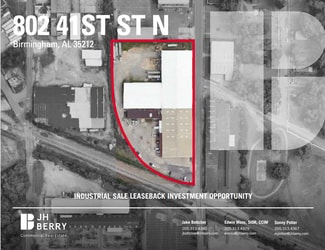 Plus de détails pour 802 41st St N, Birmingham, AL - Industriel à vendre